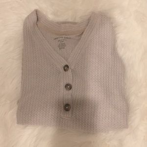 Oversized AE Plush Henley Top